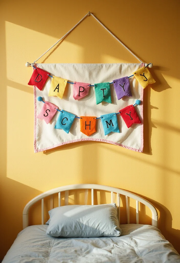 12 Fun Kids DIY Decor Projects That'll Bring Joy to Any Room! - 5. Whimsical Wall Banners 1