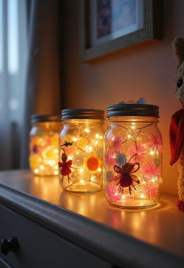 12 Fun Kids DIY Decor Projects That'll Bring Joy to Any Room! - 6. DIY Fairy Lights Jar 1