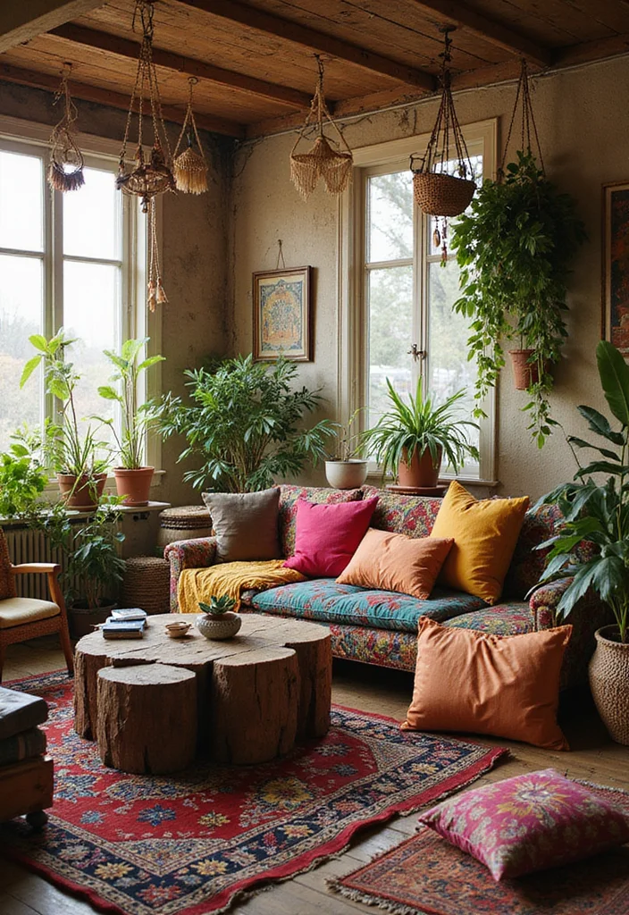 15 Warm Living Room Themes That'll Wrap You in Comfort (Especially #10!) - 1. Bohemian Bliss 1