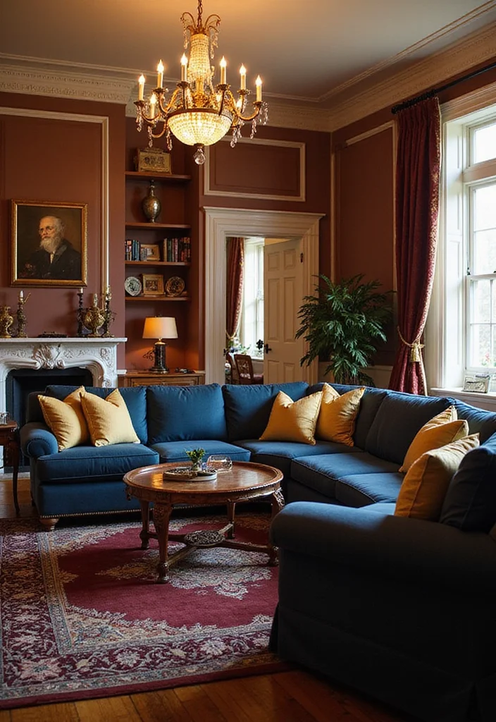 15 Warm Living Room Themes That'll Wrap You in Comfort (Especially #10!) - 10. Classic Elegance 1