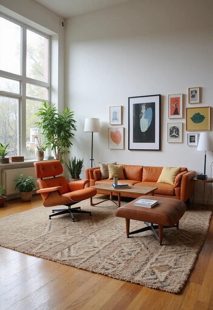 15 Warm Living Room Themes That'll Wrap You in Comfort (Especially #10!) - 14. Mid-Century Modern 1