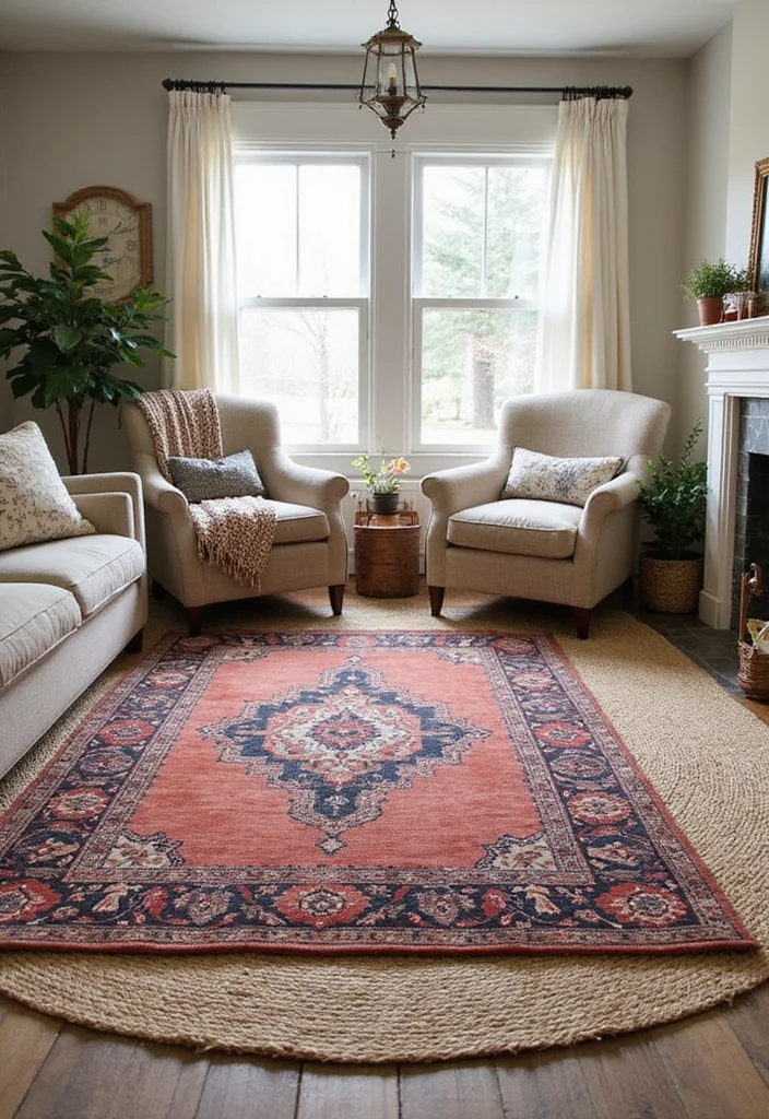 19 Vintage Decor Ideas to Create a Warm Rustic Atmosphere! - 12. Vintage Rugs 1