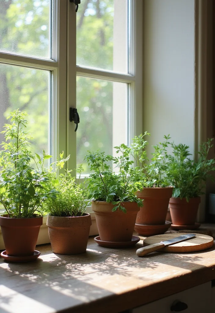 19 Vintage Decor Ideas to Create a Warm Rustic Atmosphere! - 16. Indoor Herb Gardens 1