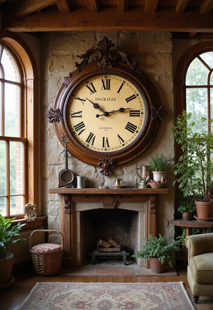 19 Vintage Decor Ideas to Create a Warm Rustic Atmosphere! - 18. Vintage Clocks 1