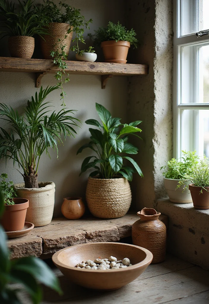 19 Vintage Decor Ideas to Create a Warm Rustic Atmosphere! - 6. Natural Elements 1