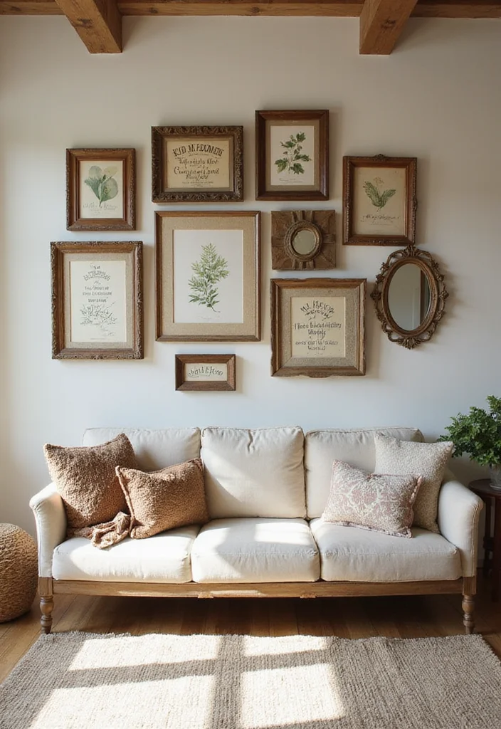 19 Vintage Decor Ideas to Create a Warm Rustic Atmosphere! - 7. Vintage Wall Art 1