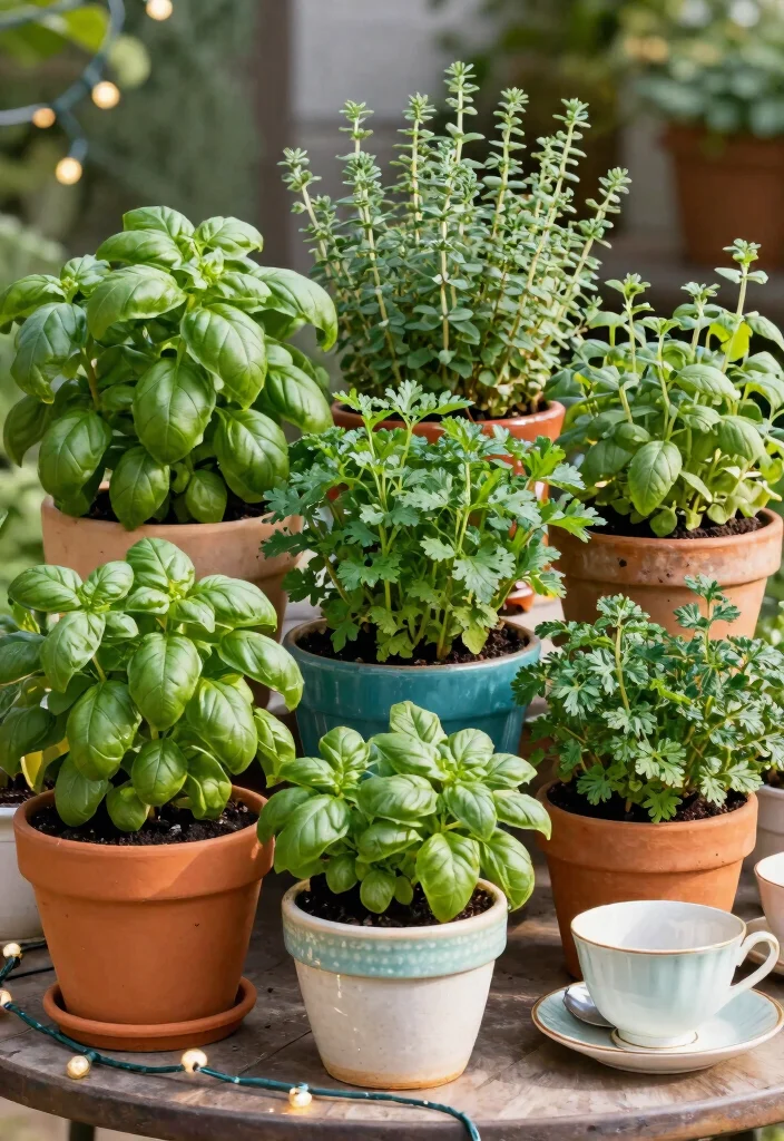 10 Must-Try Herb Garden Ideas That Will Spice Up Your Meals (You Won't Believe #3!) - 5. Container Herb Garden: Flexibility Meets Style 1