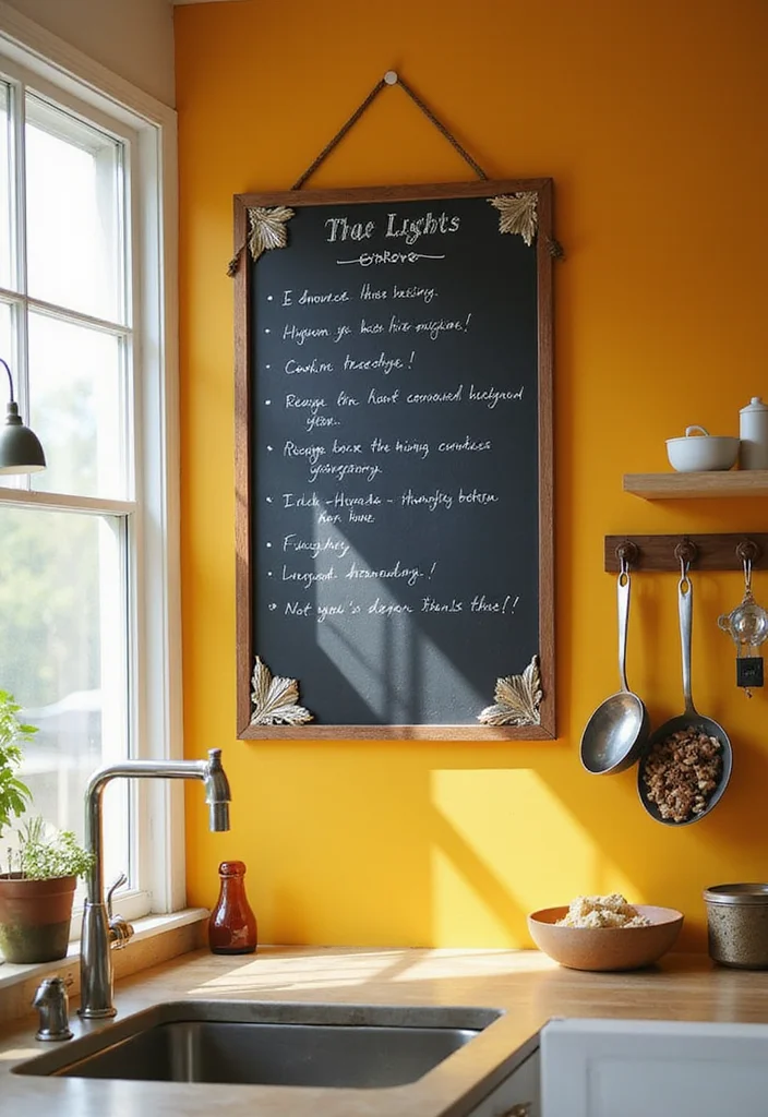 17 Small Kitchen Organization Ideas That Maximize Every Inch of Space! - 17. Keep a Cooking Checklist on Display 1