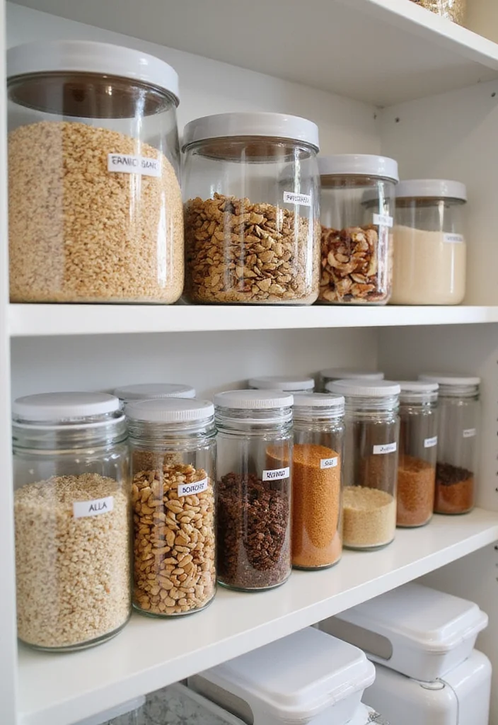17 Small Kitchen Organization Ideas That Maximize Every Inch of Space! - 3. Embrace Clear Storage Containers 1