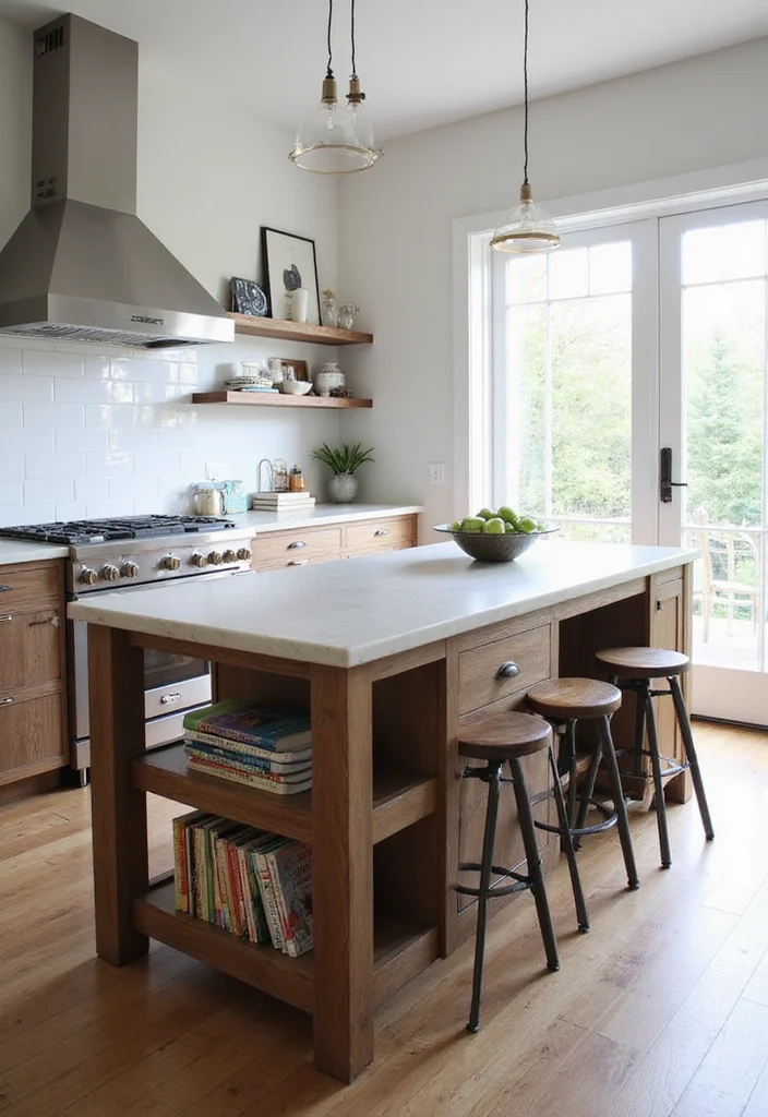 17 Small Kitchen Organization Ideas That Maximize Every Inch of Space! - 7. Use Multi-Functional Furniture 1