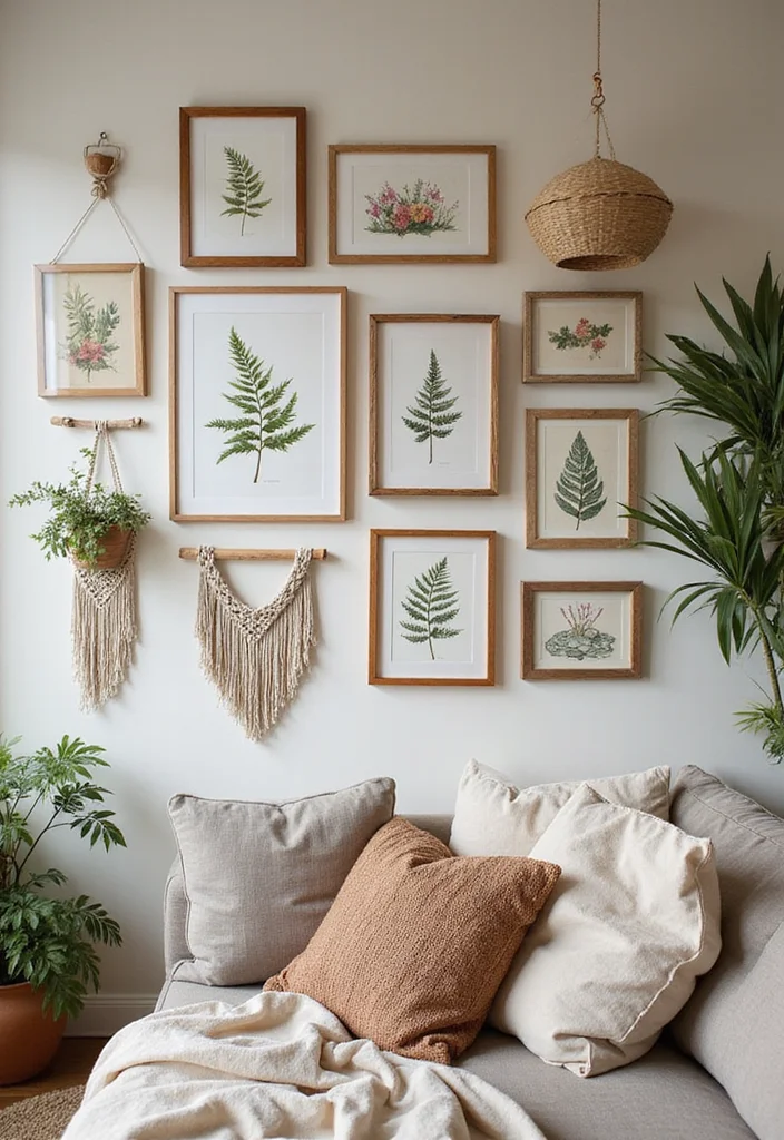 18 Boho Vibes Decor Ideas That'll Help You Unwind (Warning: Extreme Relaxation Ahead!) - 10. Use Nature-Inspired Art 1
