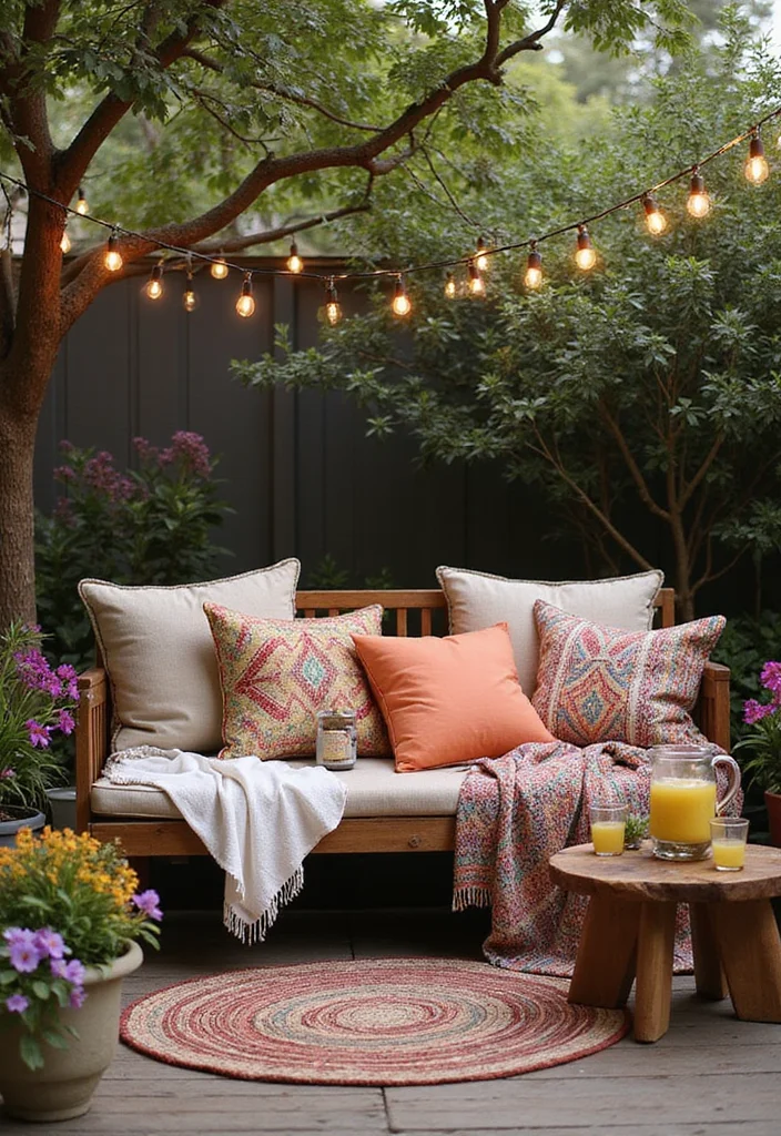 18 Boho Vibes Decor Ideas That'll Help You Unwind (Warning: Extreme Relaxation Ahead!) - 11. Create Inviting Outdoor Spaces 1