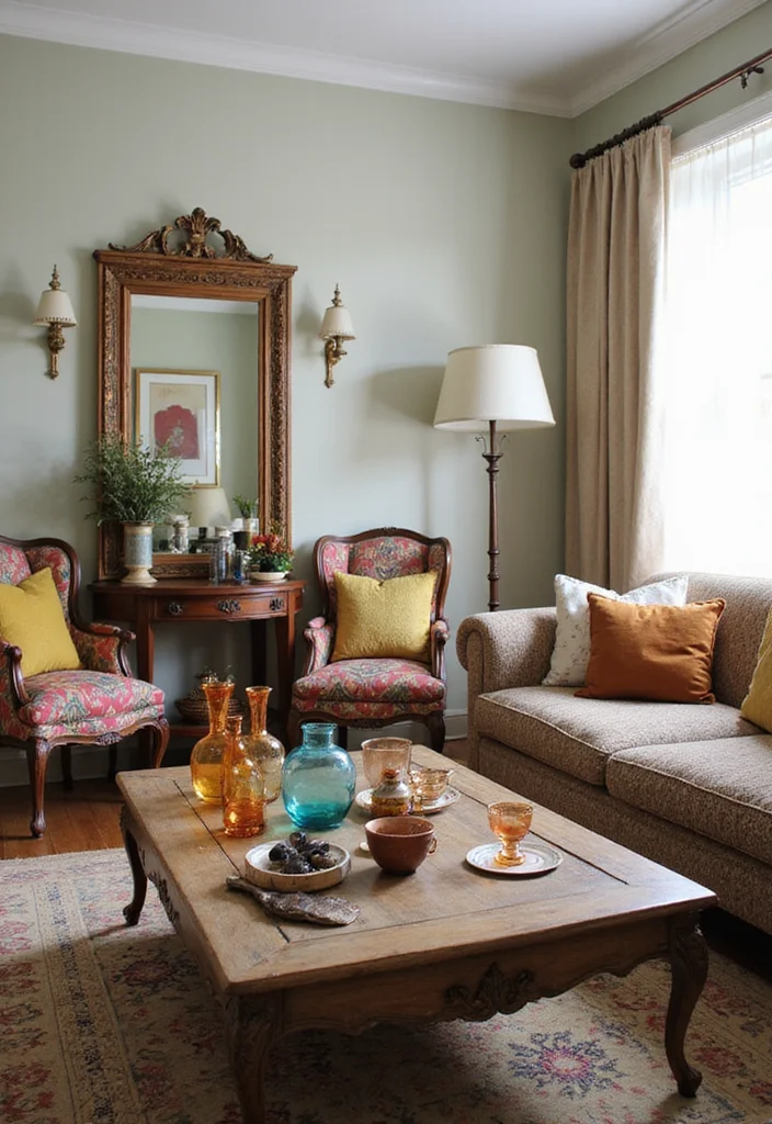 18 Boho Vibes Decor Ideas That'll Help You Unwind (Warning: Extreme Relaxation Ahead!) - 12. Incorporate Vintage Finds 1