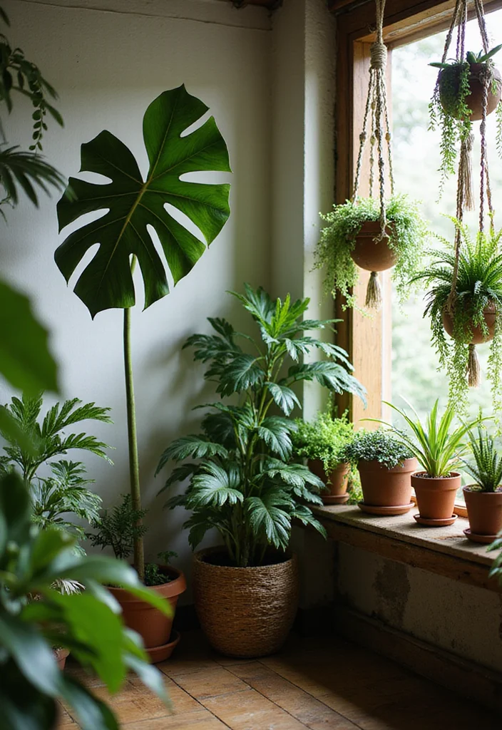 18 Boho Vibes Decor Ideas That'll Help You Unwind (Warning: Extreme Relaxation Ahead!) - 3. Add Lush Indoor Plants 1