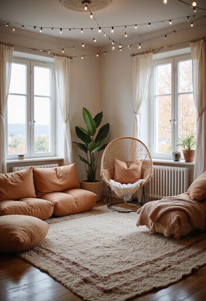 18 Boho Vibes Decor Ideas That'll Help You Unwind (Warning: Extreme Relaxation Ahead!) - 4. Create Cozy Seating Areas 1
