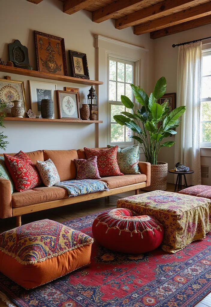 18 Boho Vibes Decor Ideas That'll Help You Unwind (Warning: Extreme Relaxation Ahead!) - 8. Incorporate Global Inspirations 1