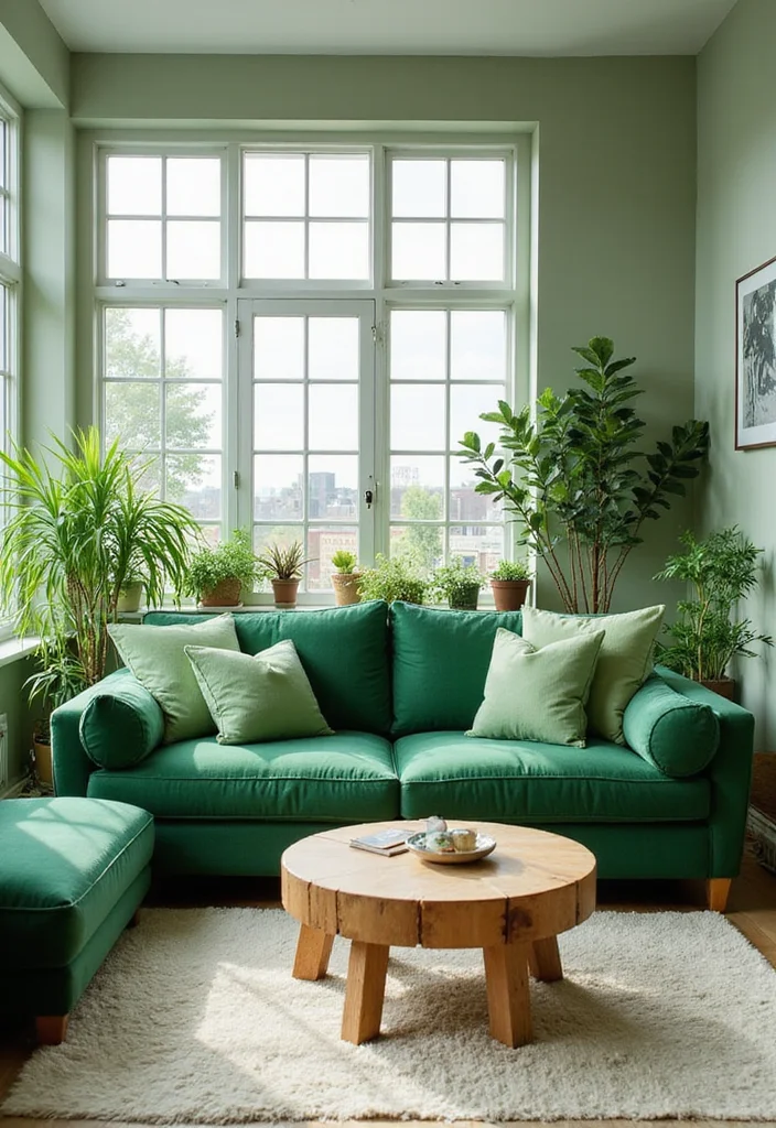 20 Color Palette Ideas for Interiors That Influence Your Mood - 2. Energizing Fresh Greens 1