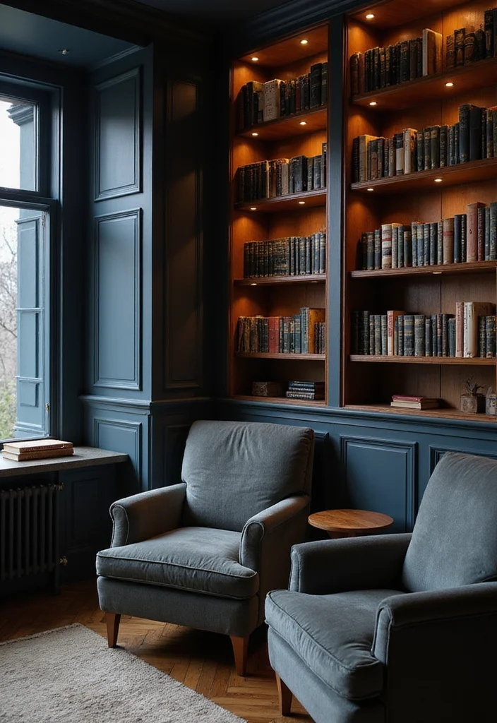 20 Color Palette Ideas for Interiors That Influence Your Mood - 8. Moody Dark Tones 1