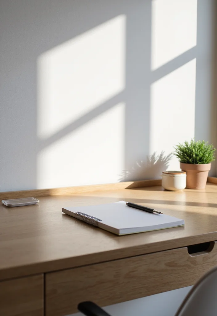 25 Functional Decor Pieces That Prove Minimalism Can Be Stylish (#14 Is Incredible!) - 2. Minimalist Desk 1