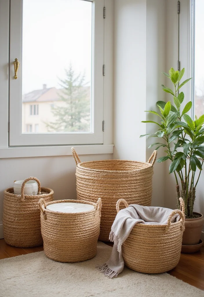 25 Functional Decor Pieces That Prove Minimalism Can Be Stylish (#14 Is Incredible!) - 20. Decorative Baskets 1