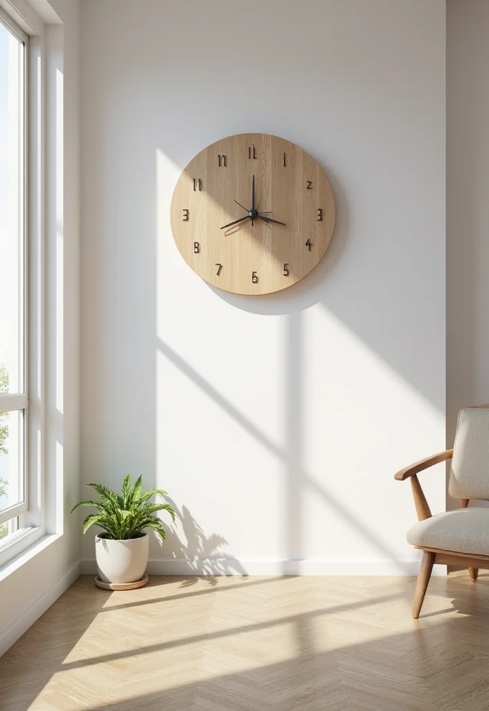 25 Functional Decor Pieces That Prove Minimalism Can Be Stylish (#14 Is Incredible!) - 23. Minimalist Wall Clocks 1
