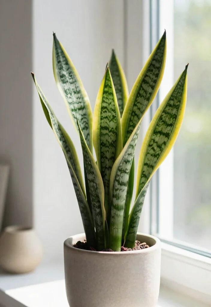 11 Indoor Plants You Can’t Kill (Even If You Have a Black Thumb!) - 1. Snake Plant (Sansevieria) 1