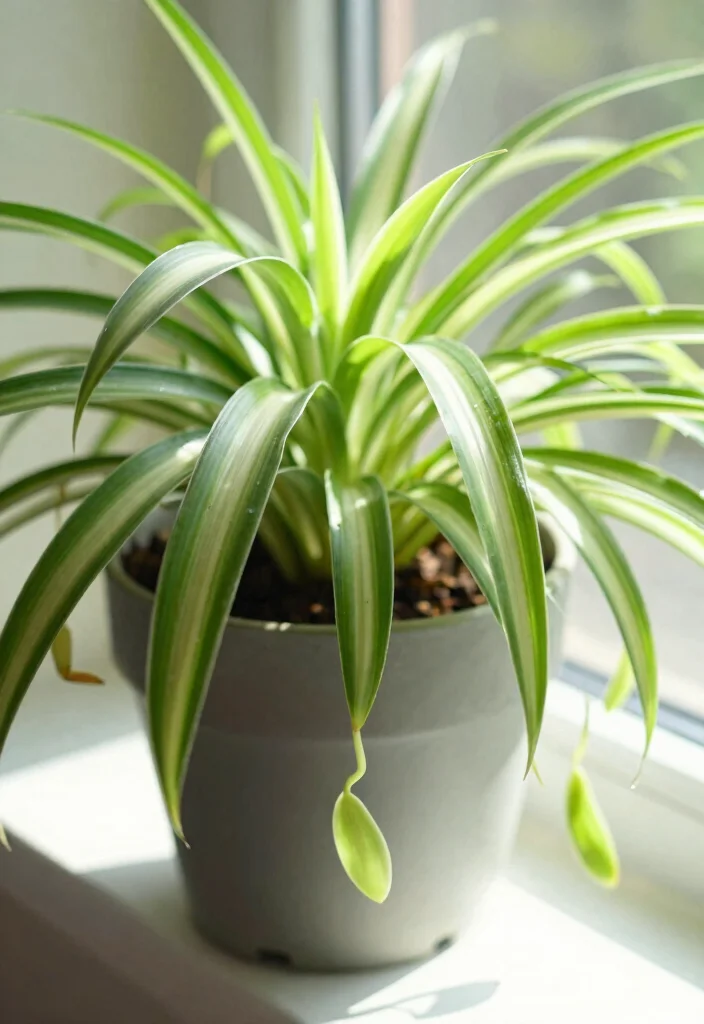 11 Indoor Plants You Can’t Kill (Even If You Have a Black Thumb!) - 4. Spider Plant (Chlorophytum comosum) 1