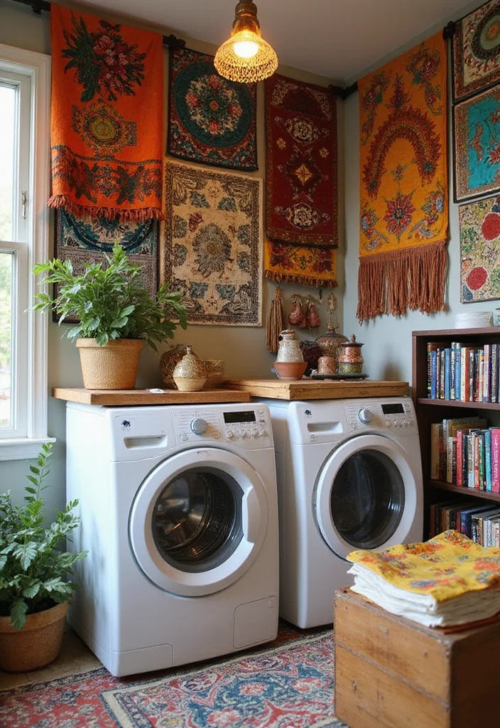 17 Laundry Room Makeovers That’ll Make You Actually Want to Do Laundry (#9 Is Spa-Like!) - 16. Global Inspiration 1