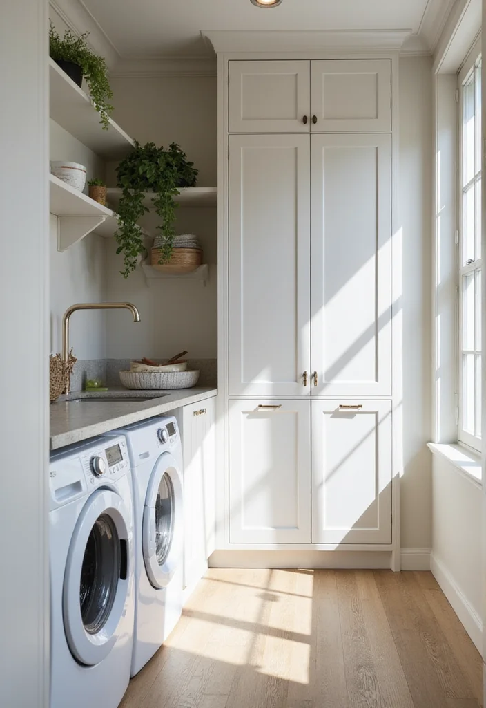 17 Laundry Room Makeovers That’ll Make You Actually Want to Do Laundry (#9 Is Spa-Like!) - 2. Minimalist Marvel 1