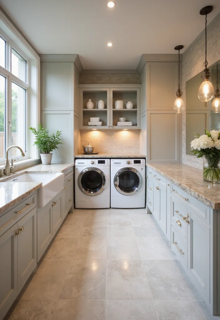 17 Laundry Room Makeovers That’ll Make You Actually Want to Do Laundry (#9 Is Spa-Like!) - 4. Spa-Like Serenity 1