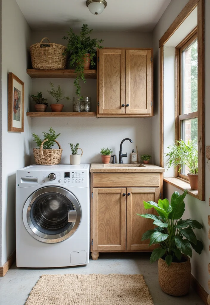 17 Laundry Room Makeovers That’ll Make You Actually Want to Do Laundry (#9 Is Spa-Like!) - 8. Sustainable Style 1