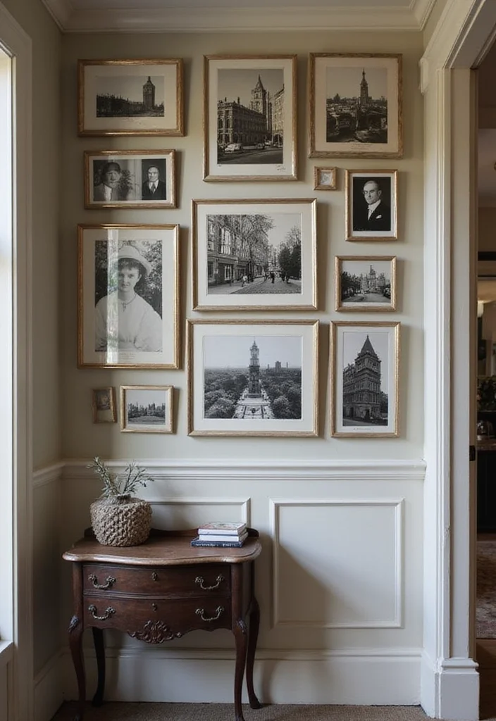 18 Unique Vintage Wall Art Ideas That Will Leave Your Guests in Awe! - 13. Vintage Black and White Photography 1