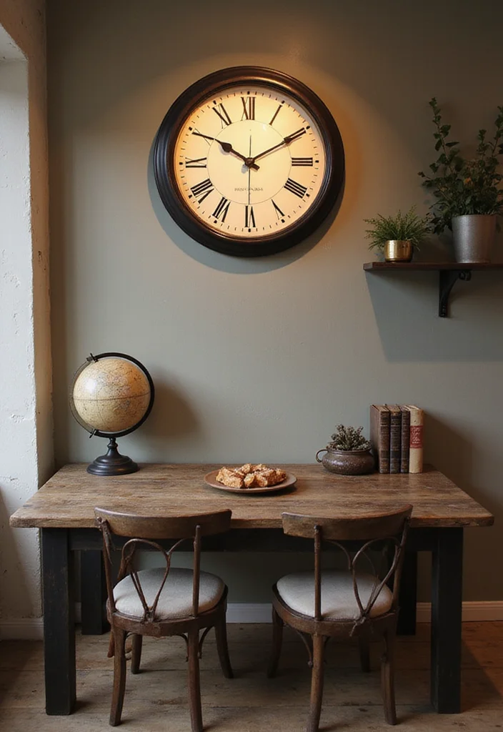 18 Unique Vintage Wall Art Ideas That Will Leave Your Guests in Awe! - 16. Vintage Wall Clocks as Art 1