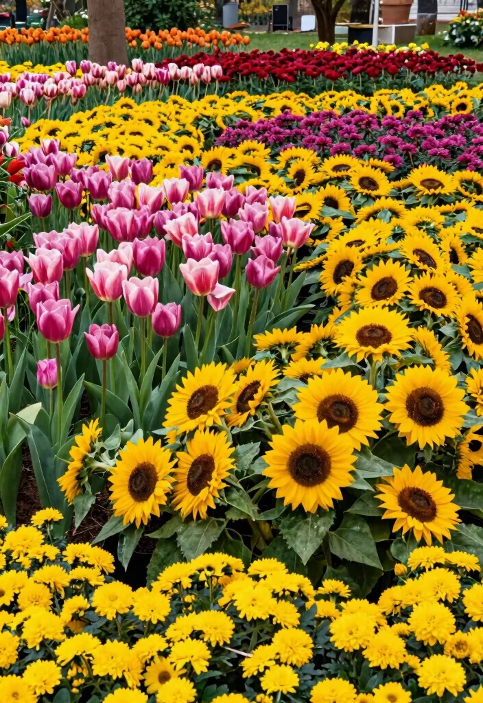 20 Flower Garden Ideas That Will Make Your Neighbors Green with Envy! - 11. Seasonal Color Switch 1