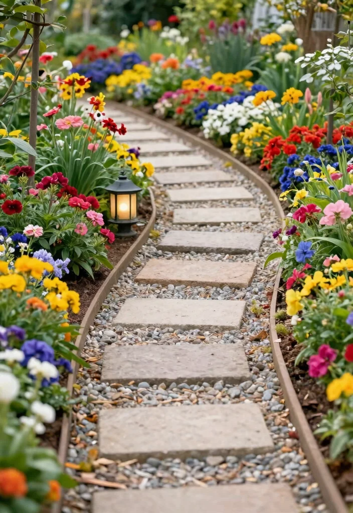 20 Flower Garden Ideas That Will Make Your Neighbors Green with Envy! - 17. Flower Garden Pathways 1