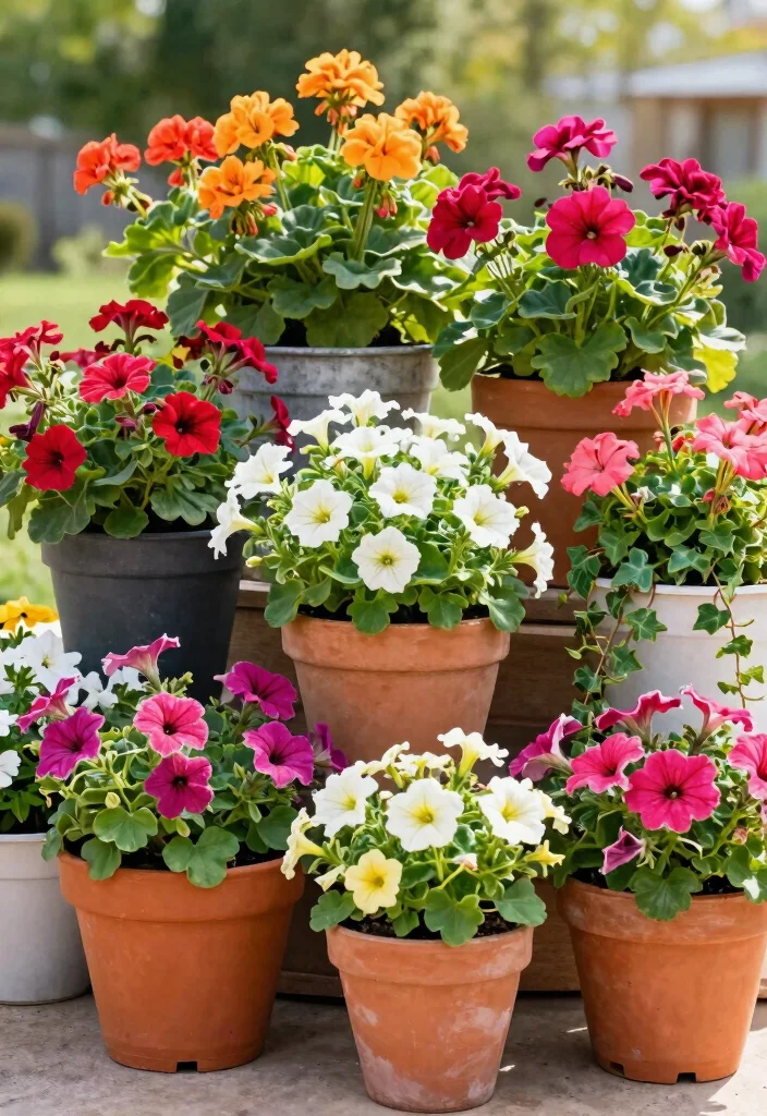 20 Flower Garden Ideas That Will Make Your Neighbors Green with Envy! - 9. Container Flower Gardens 1